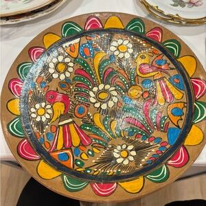 Mexican folk art plate.